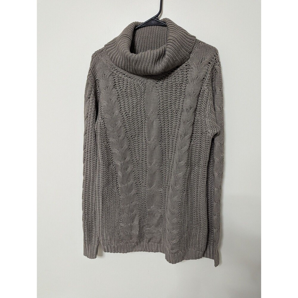 Amalli Talli Grey Knit Turtleneck Sweater size Medium Tall